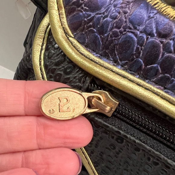 Vintage 80’s NAS Faux Leather Multicolor Patchwork Crossbody Bag - Picture 7 of 11